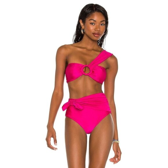 PatBO Other - PatBO One Shoulder Bikini Top in Pink